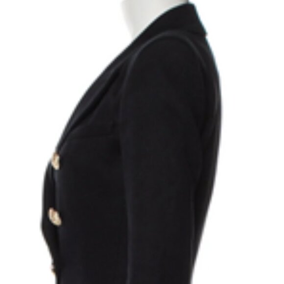 Balmain Black Blazer with Gold Buttons Size 36 - Picture 3 of 9